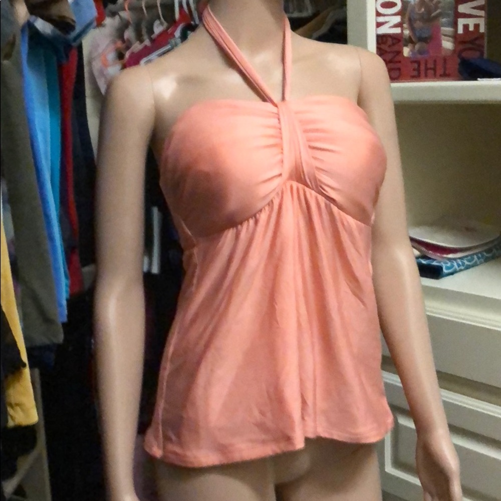 Coral Swim Top